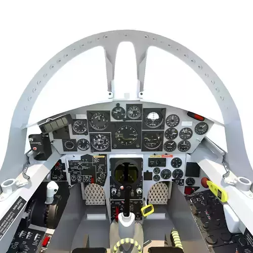 F-104G Starfighter Cockpit 3D model