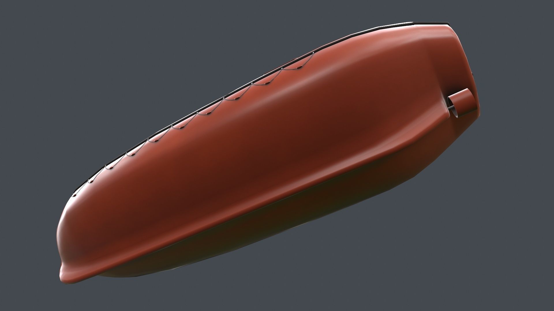 Rescue Boat Low-poly 3D model_7