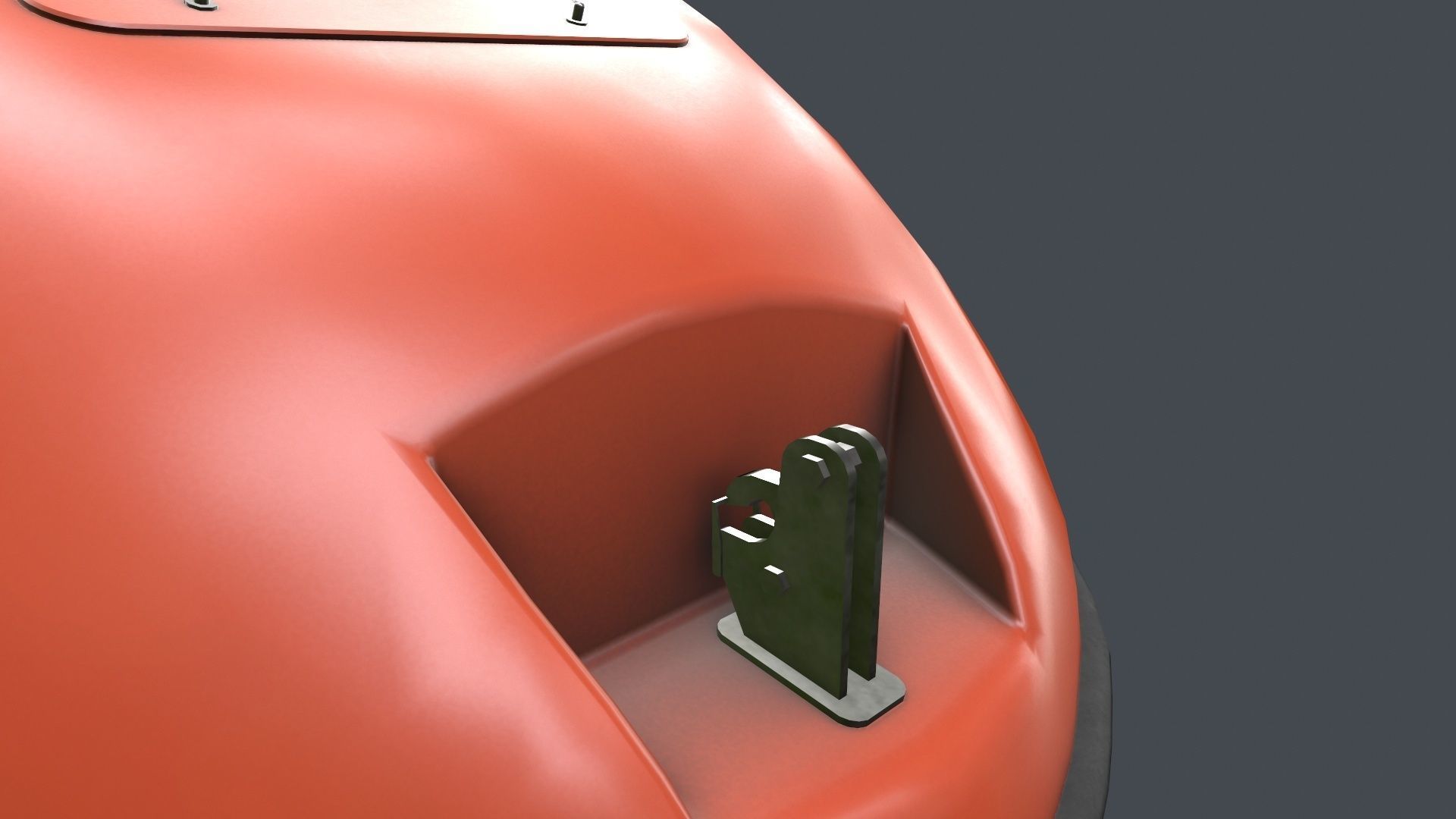 Rescue Boat Low-poly 3D model_12