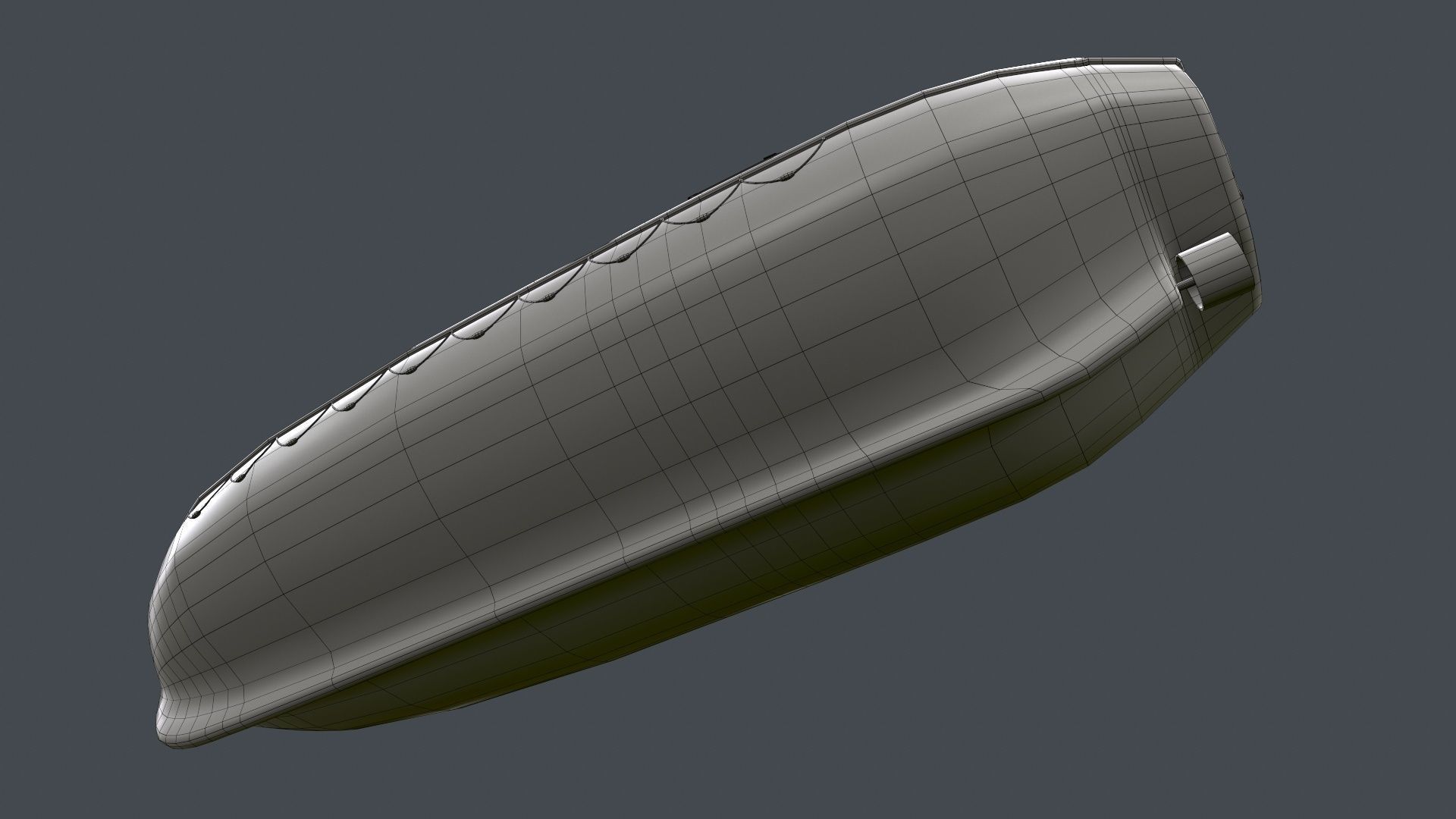 Rescue Boat Low-poly 3D model_17