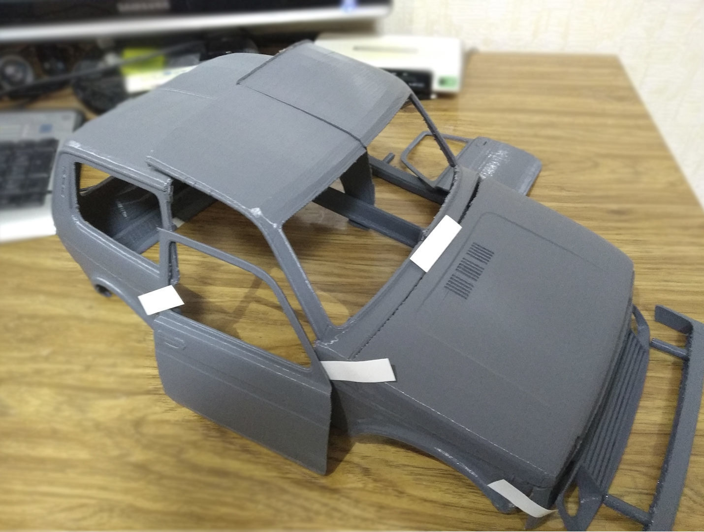 Custom bodies rc car files LADA Niva Russian SUVs 3D print model_10