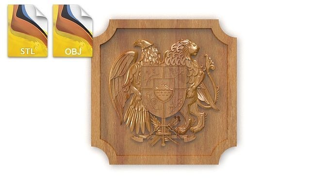 Armenia coat of arms 3d painting 3D model 3D model