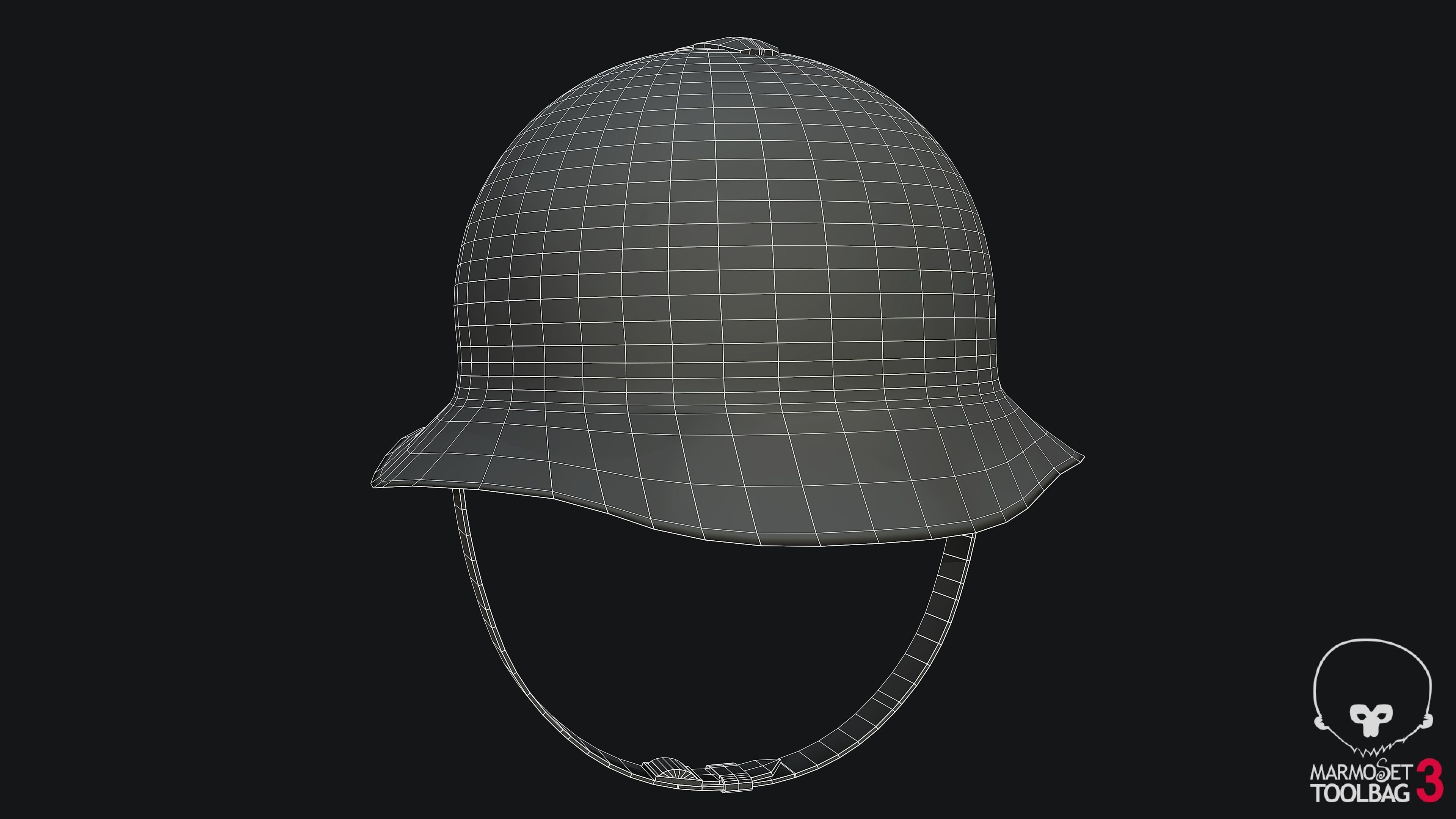 WW2 Russian Army Helmet Classic Low-poly 3D model_3