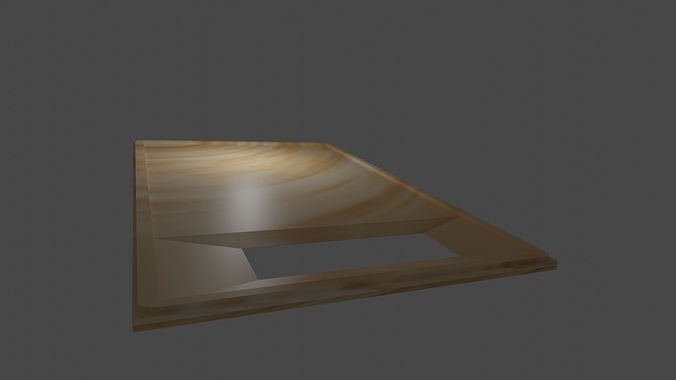 kitchen board on the table Low-poly 3D model