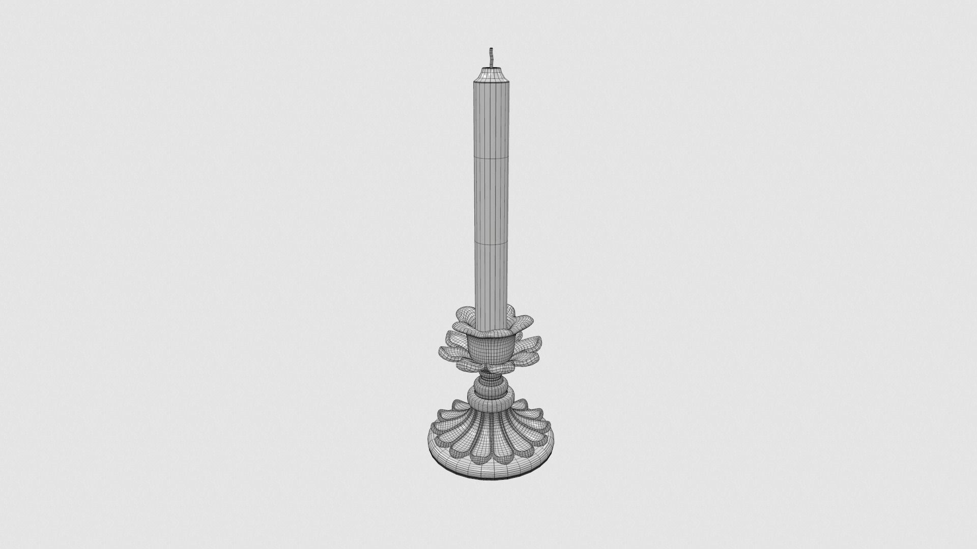 Candlestick - Candle 2 3D model_6