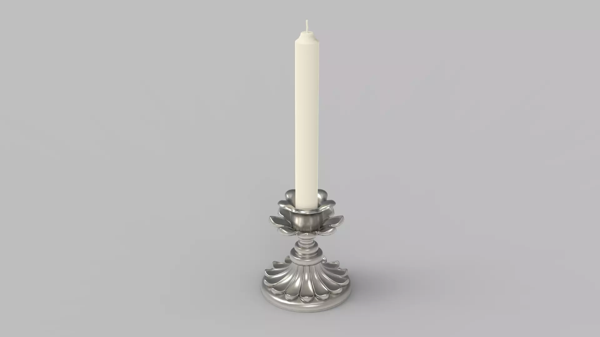 Candlestick - Candle 2 3D model_0