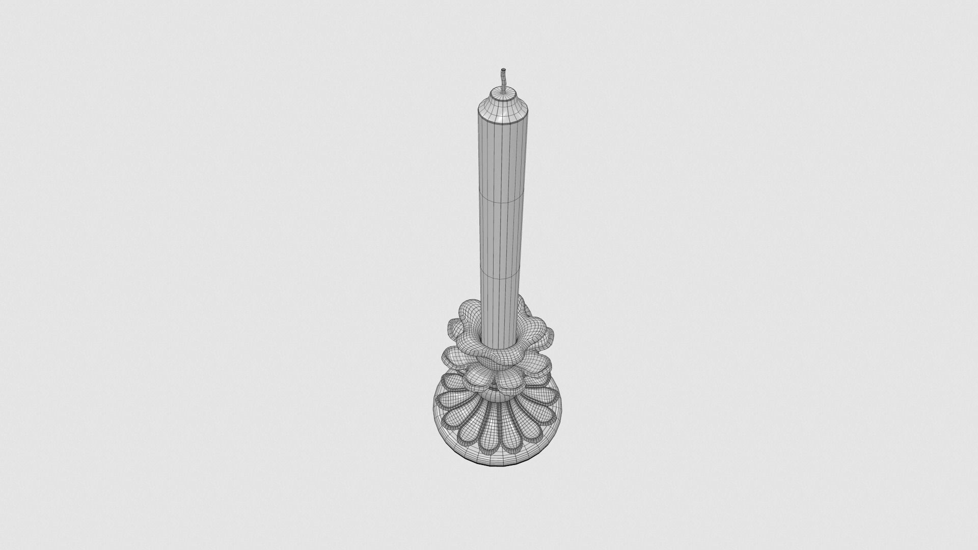 Candlestick - Candle 2 3D model_7