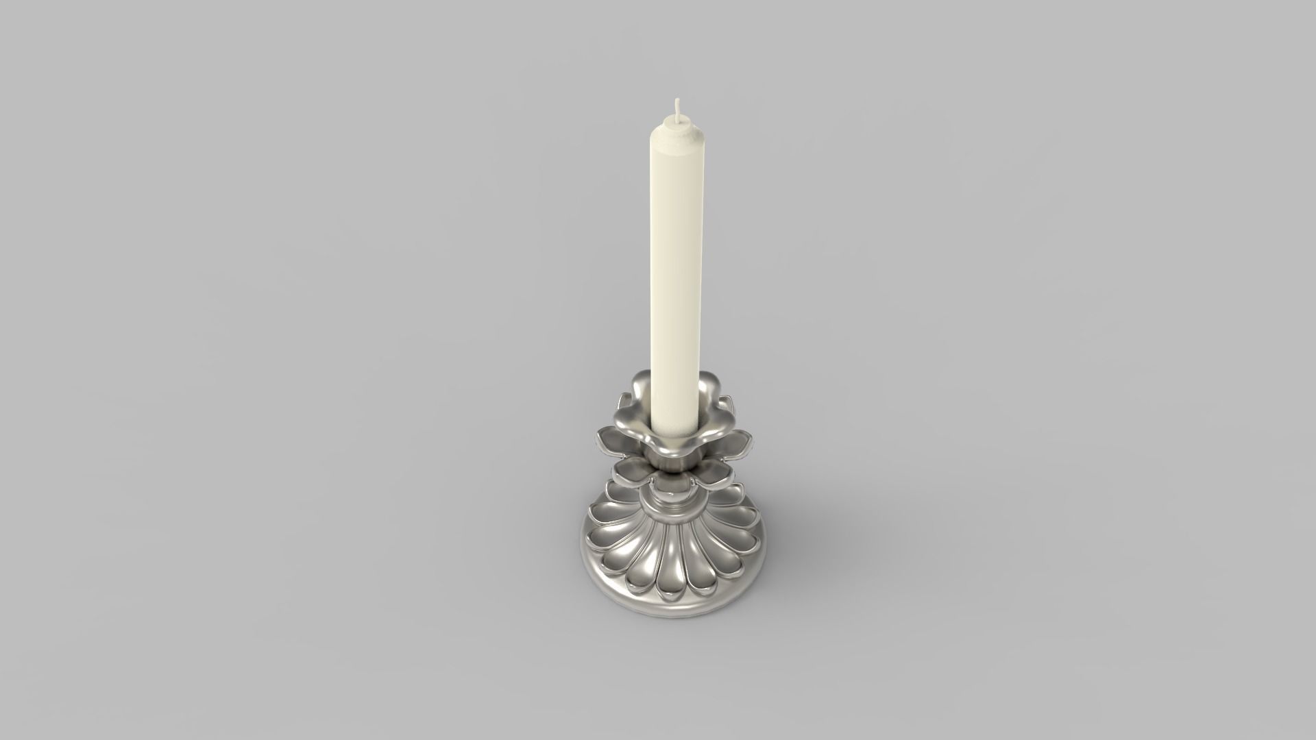 Candlestick - Candle 2 3D model_4