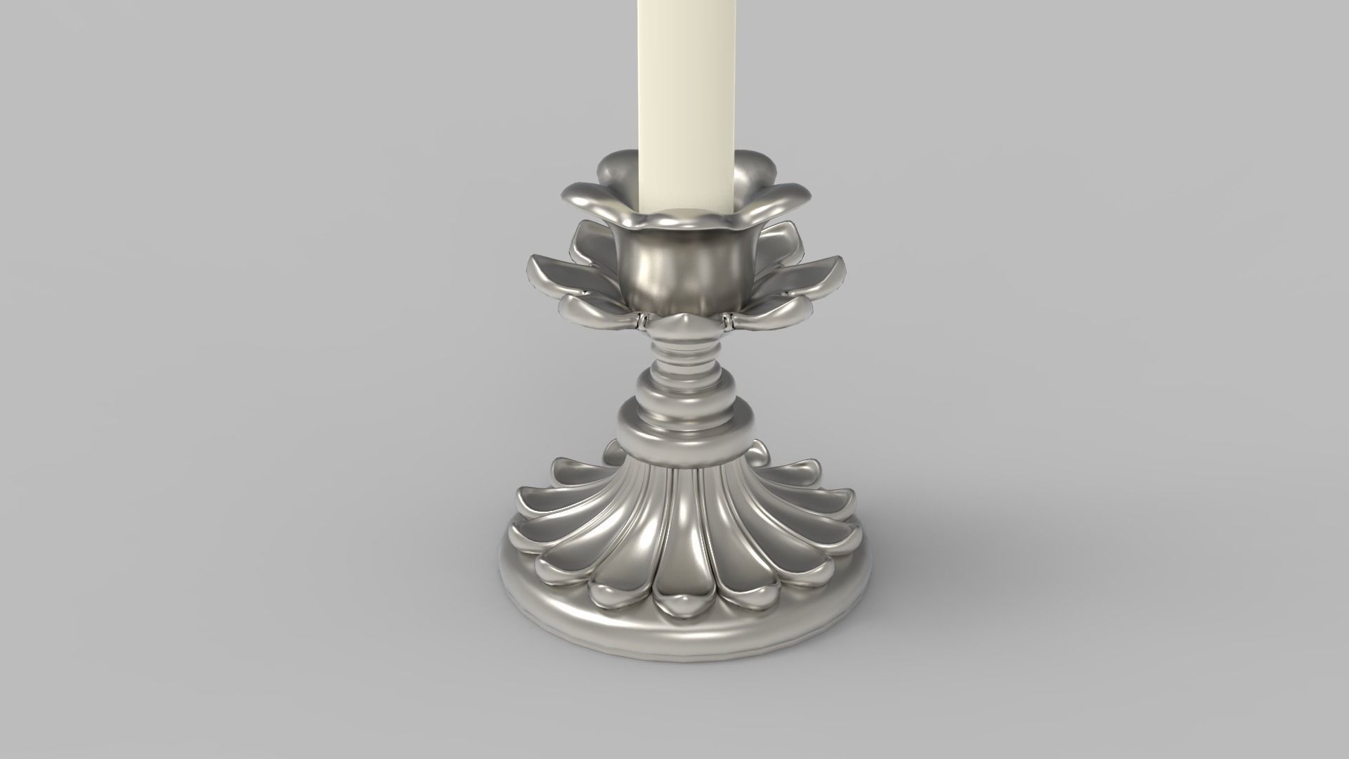 Candlestick - Candle 2 3D model_5