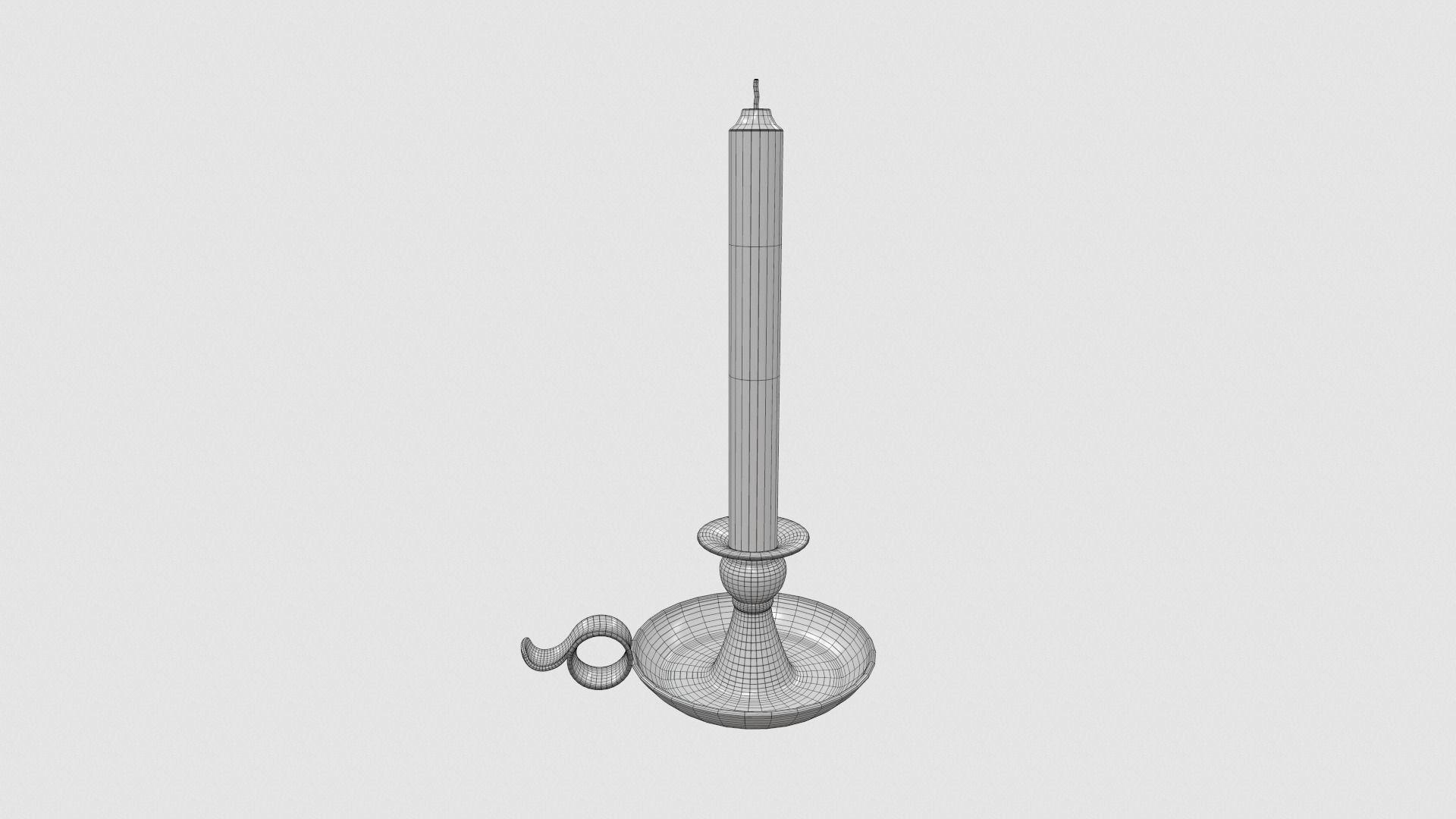 Candlestick - Candle 3 3D model_6