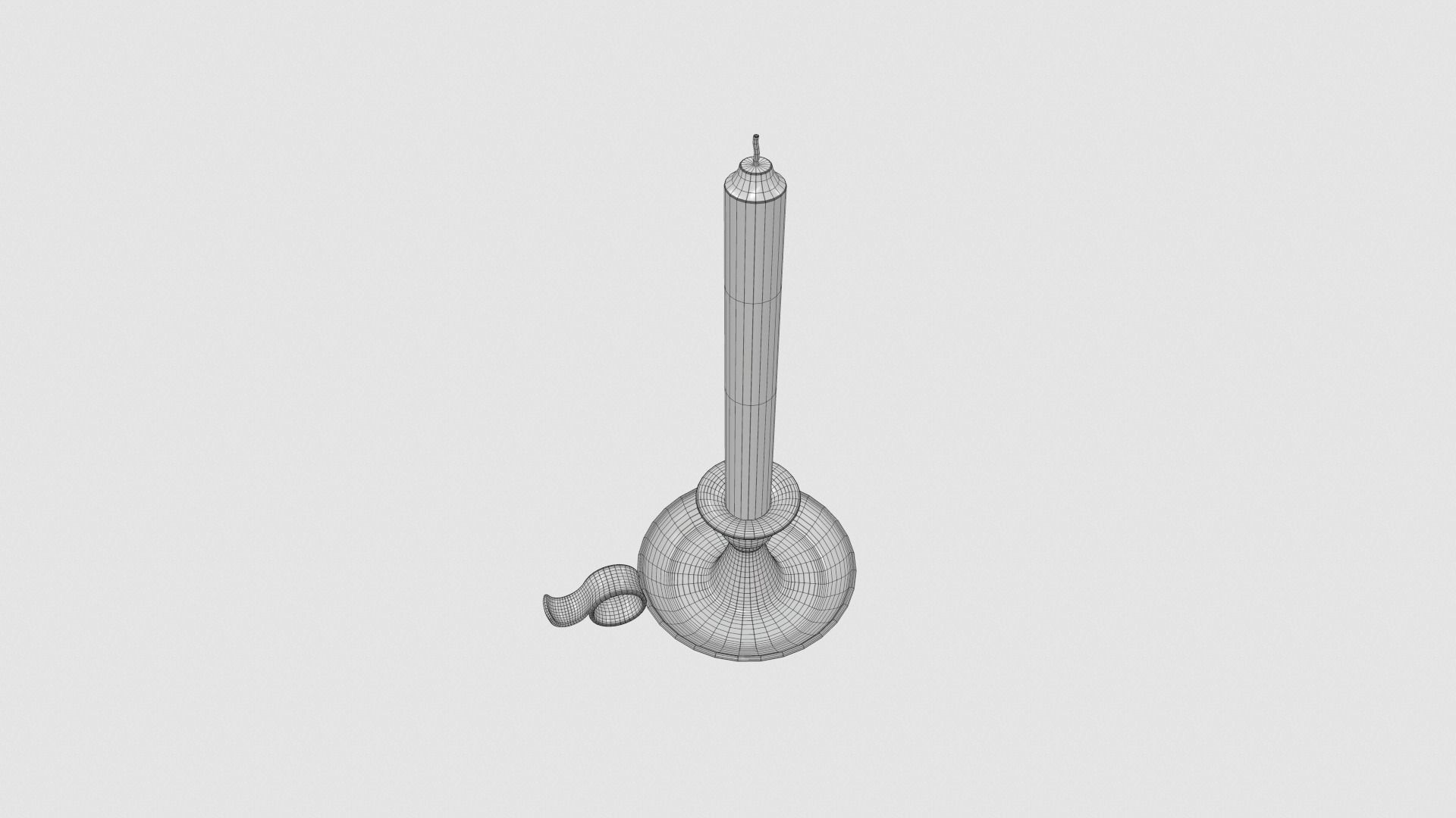 Candlestick - Candle 3 3D model_7