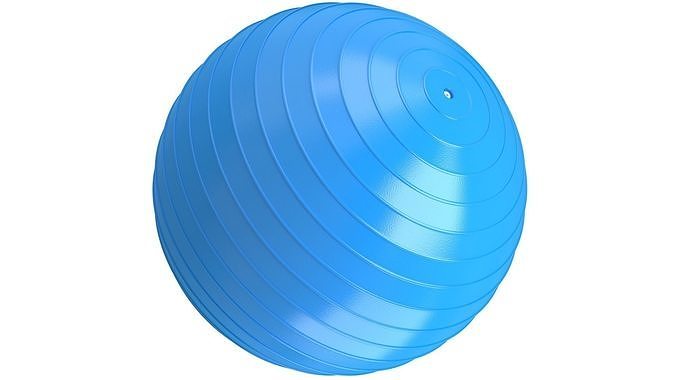 Yoga Ball sky blue 3D model