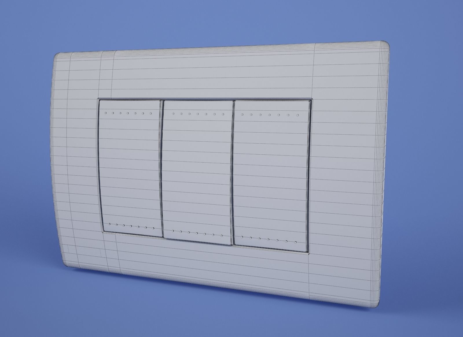 Socket power switch Interruttore bticino livinglight quadra 3D model_3