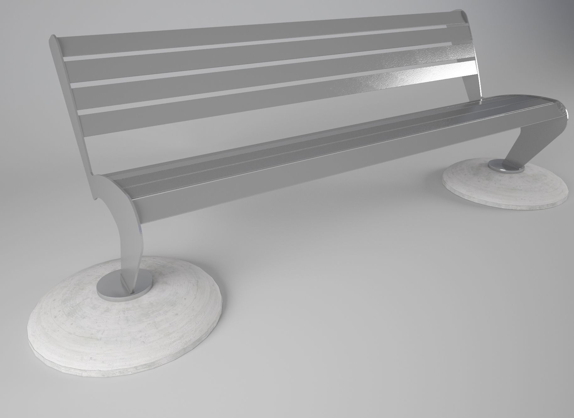 3D bench Abyssus model 3D model_3