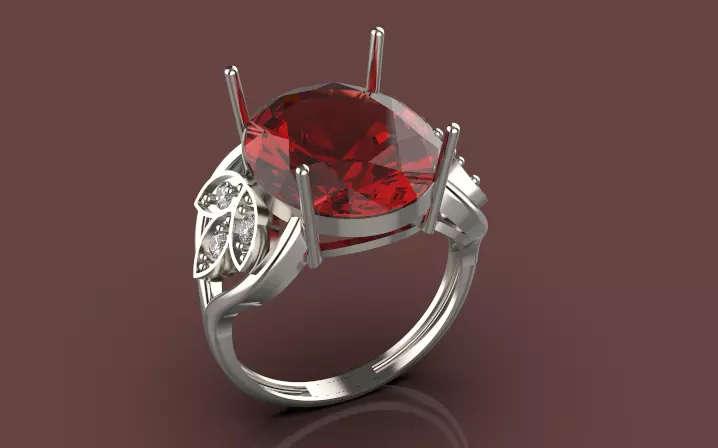 topaz ring 3D print model