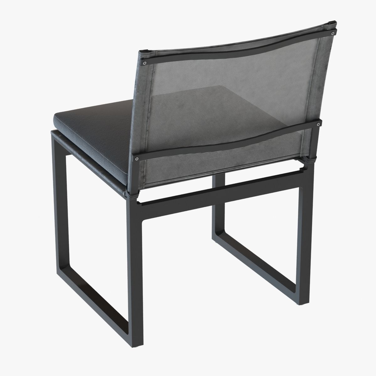 AEGEAN ALUMINUM SIDE CHAIR by restoration hardware 3D model_2