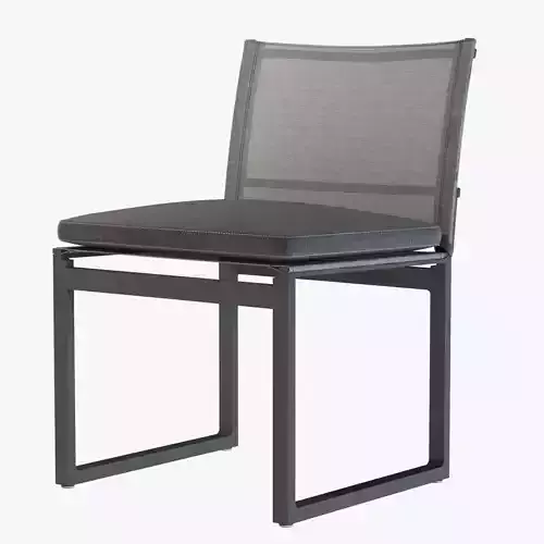 AEGEAN ALUMINUM SIDE CHAIR by restoration hardware 3D model