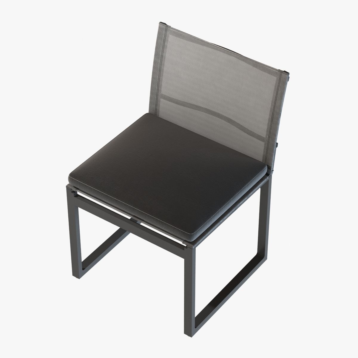 AEGEAN ALUMINUM SIDE CHAIR by restoration hardware 3D model_4