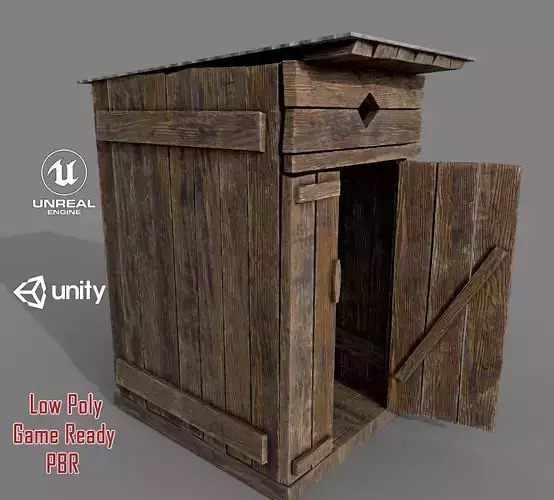 Outdoor Wooden Toilet 5