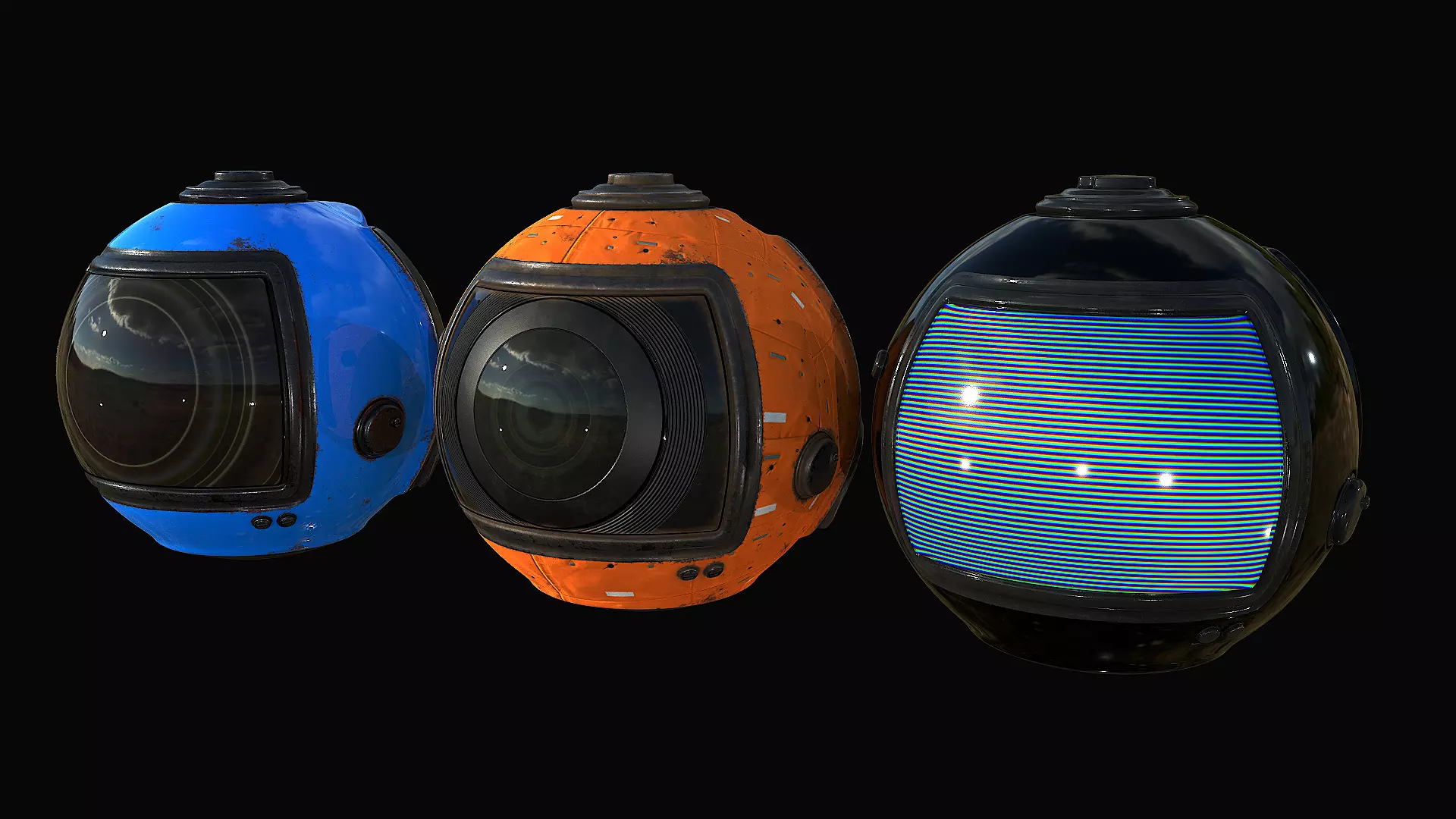 Sci-Fi Drone III Low-poly 3D model_0