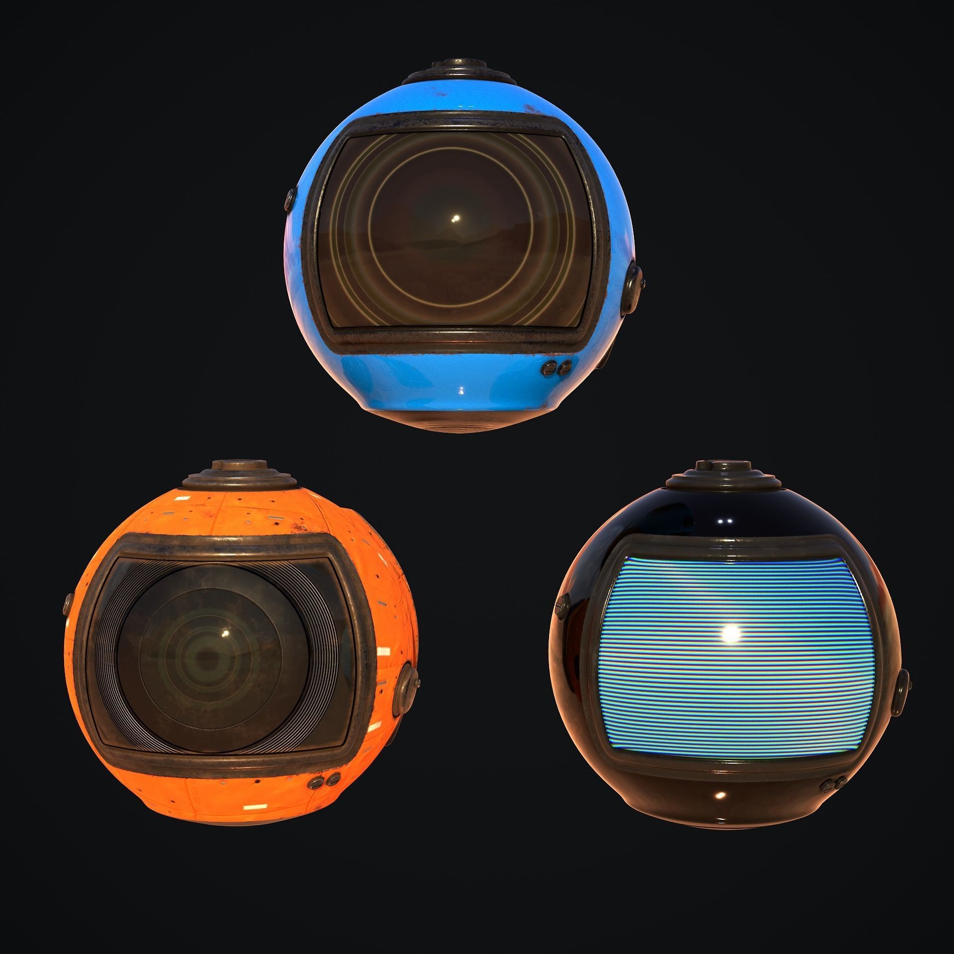 Sci-Fi Drone III Low-poly 3D model_12