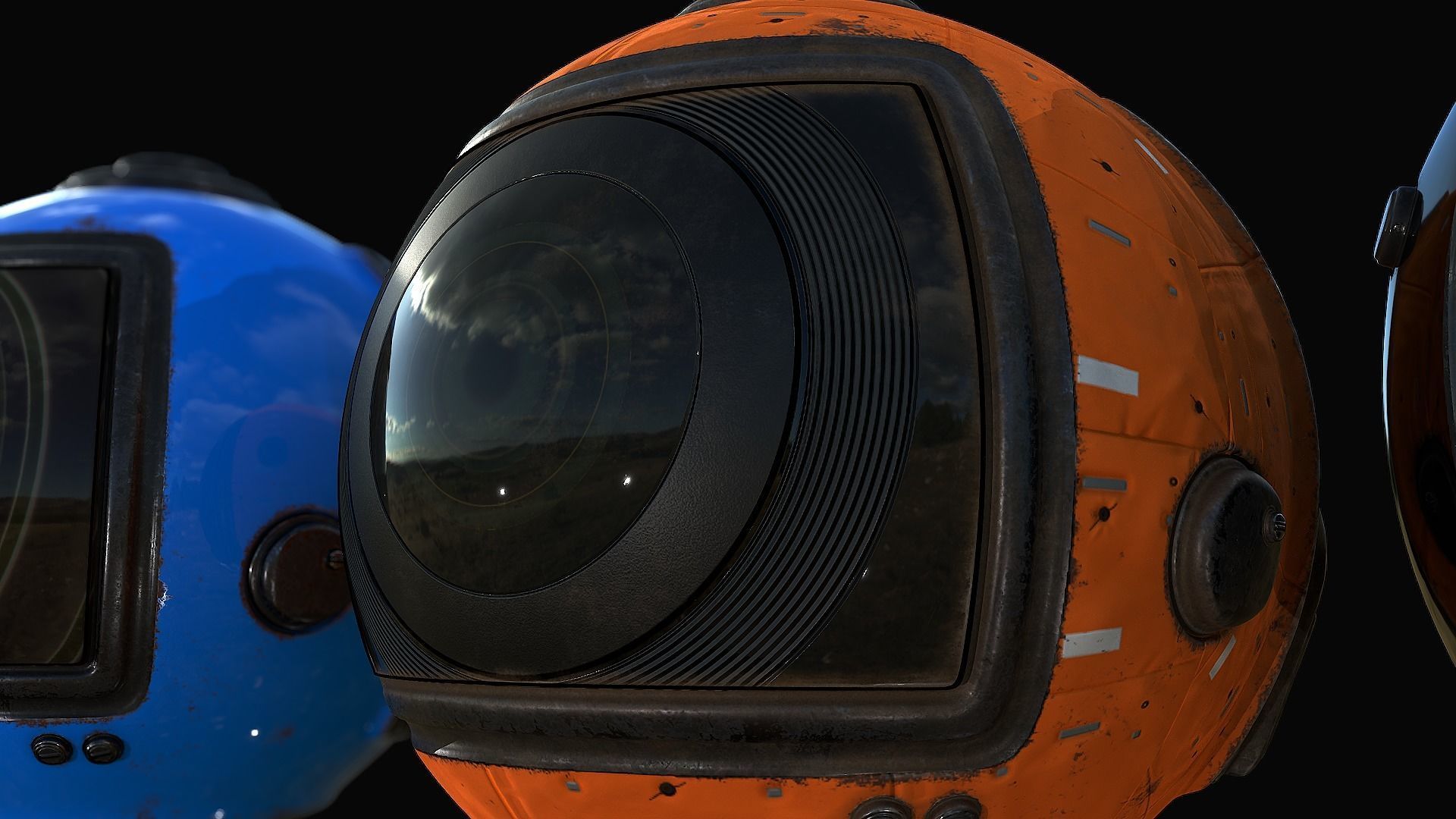 Sci-Fi Drone III Low-poly 3D model_3