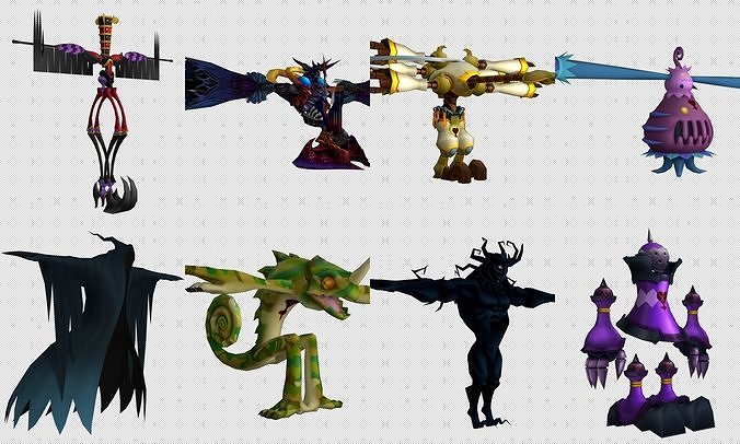 Cartoon - Characters Low-poly 3D model