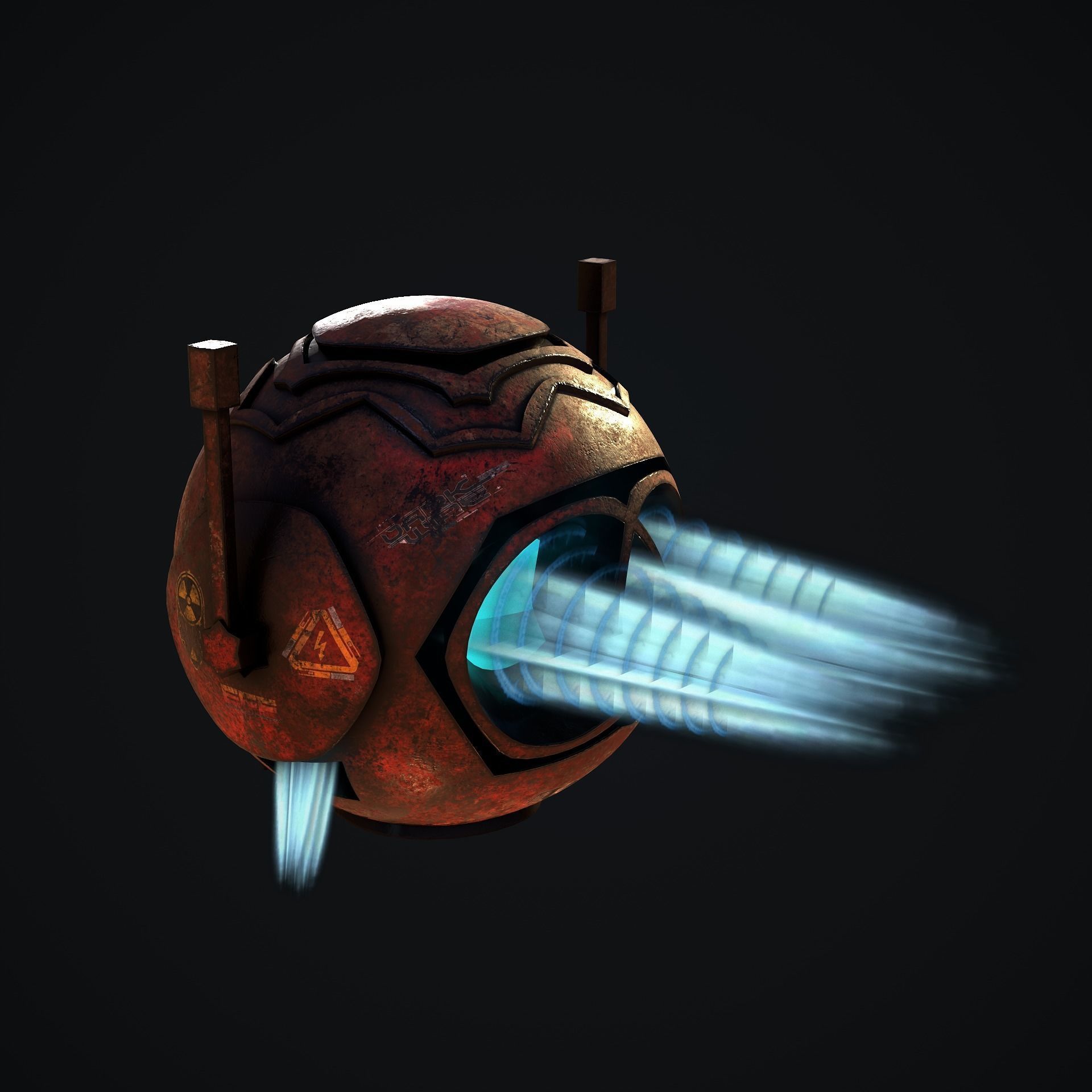 Sci-Fi Drone Pack 3D Model Collection_15