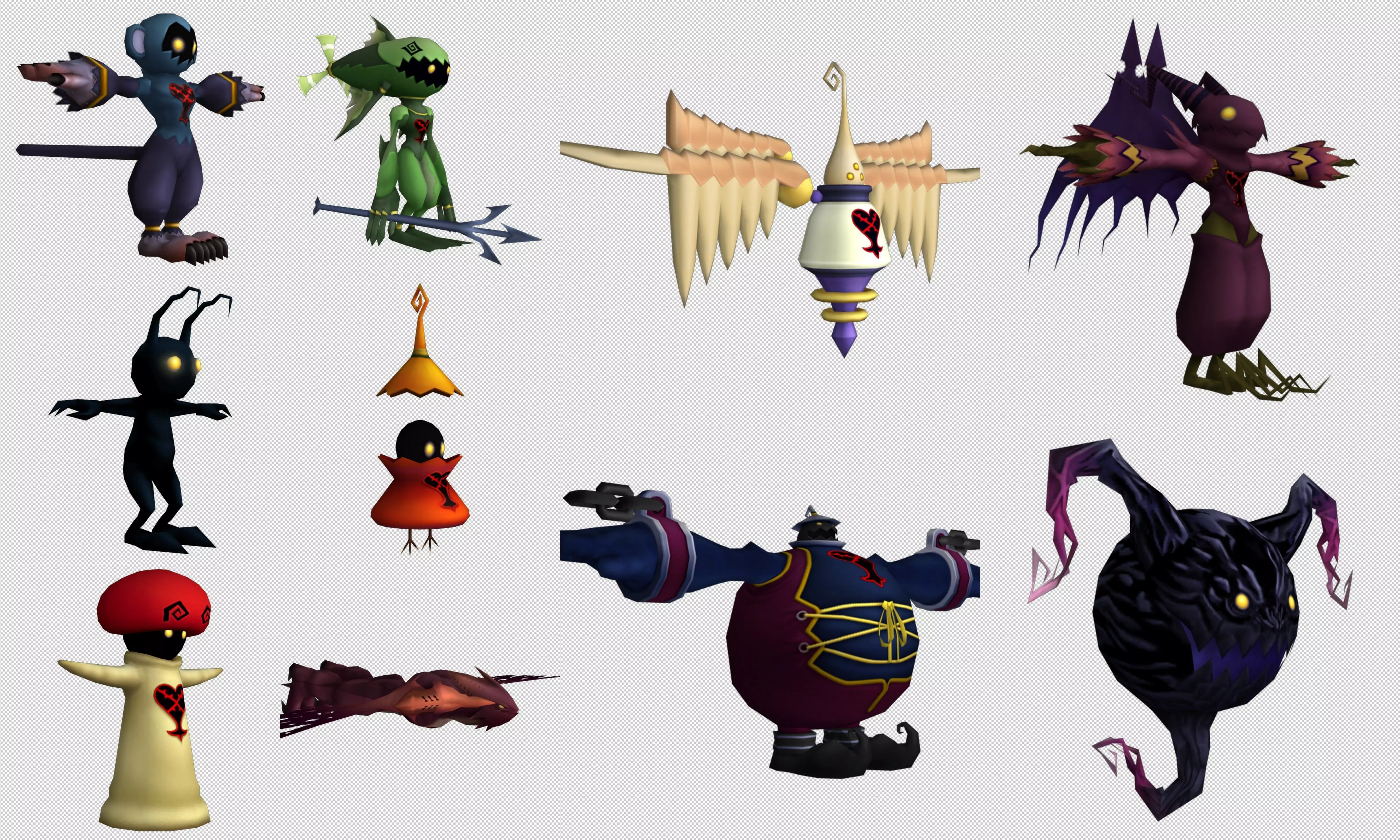 Cartoon - Characters 2 Low-poly 3D model_0