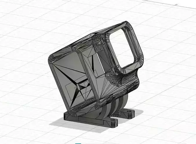 GoPro Hero 5 6 7 Mount for iFlight XL5 Nazgul Cidora 25 Degrees 3D print model