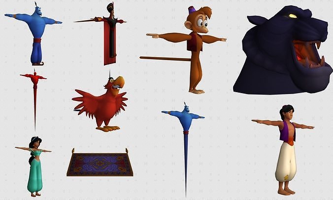 Cartoon - Characters 5 Low-poly 3D model