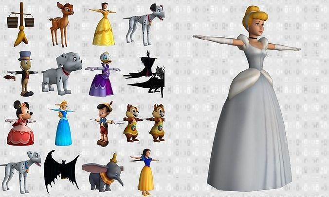 Cartoon - Characters 7 Low-poly 3D model