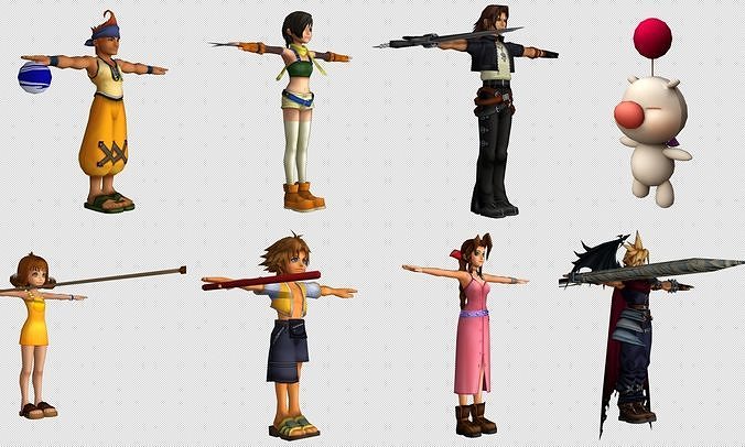 Cartoon - Characters 8 Low-poly 3D model