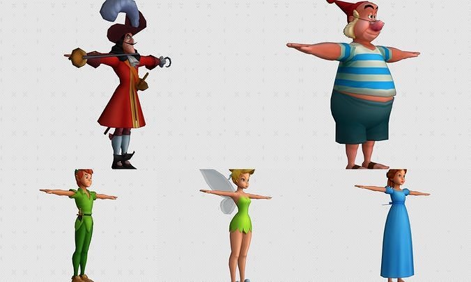 Cartoon - Characters 9 Low-poly 3D model
