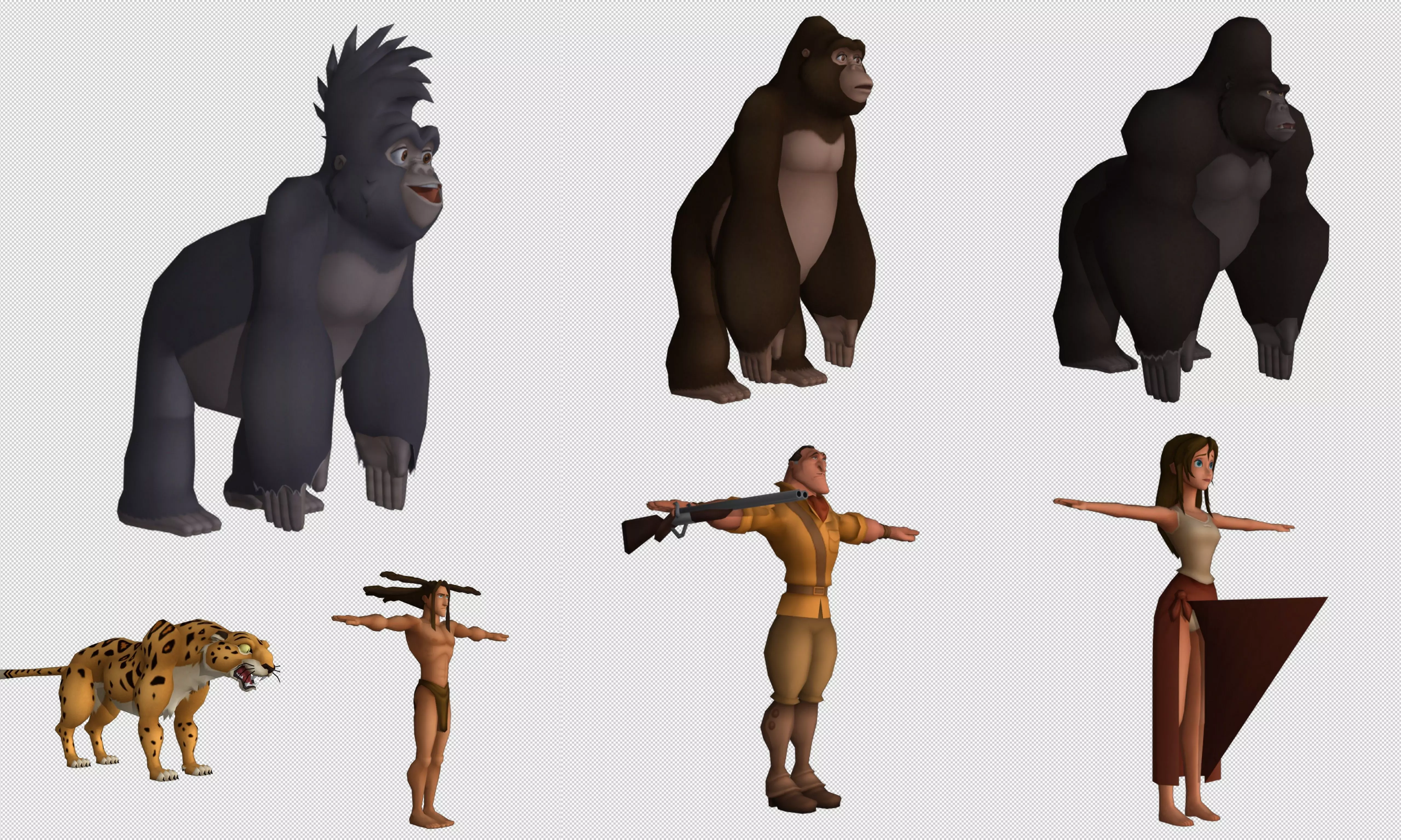 Cartoon - Characters 13 Low-poly 3D model_0