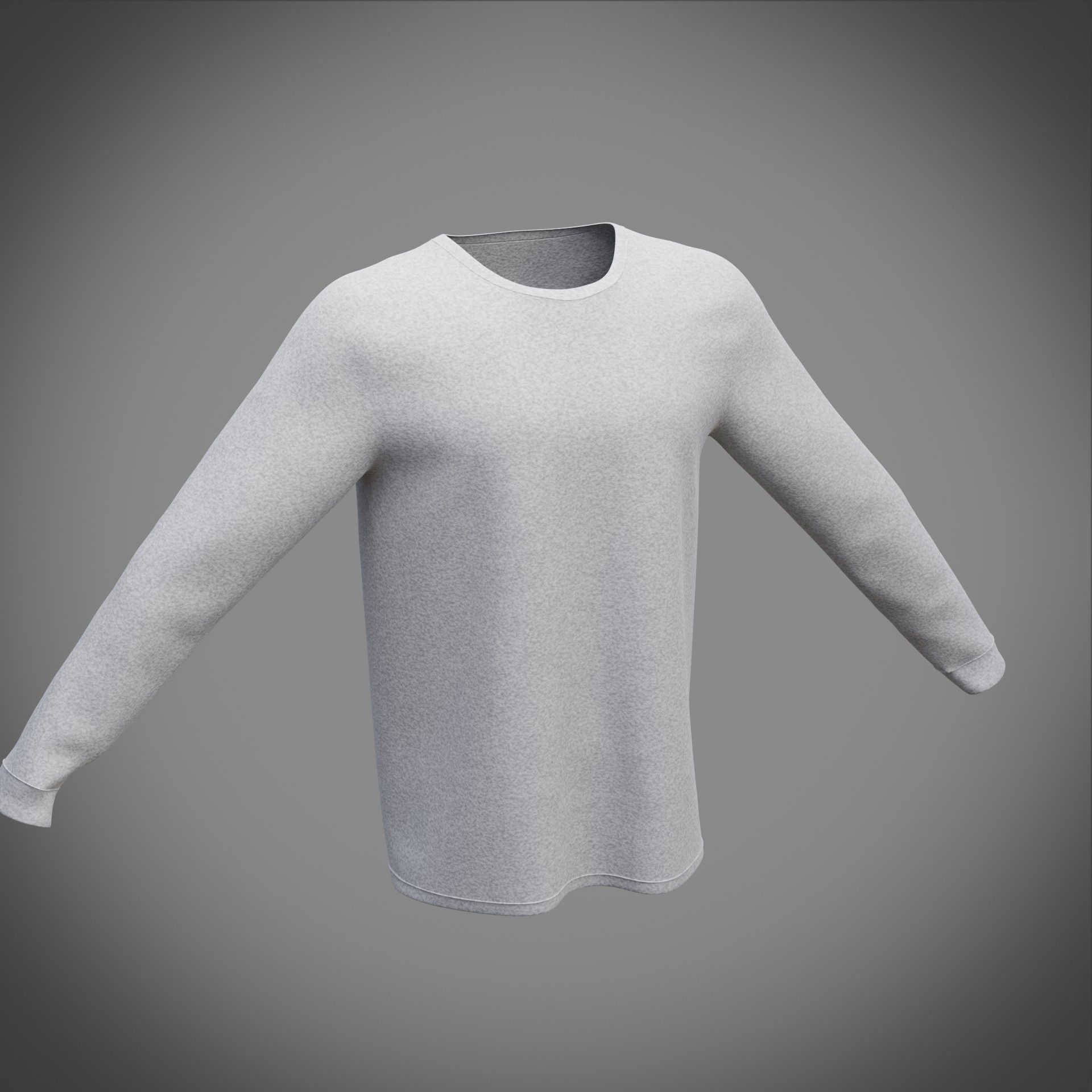 Sweatshirt sweater 3D model_5