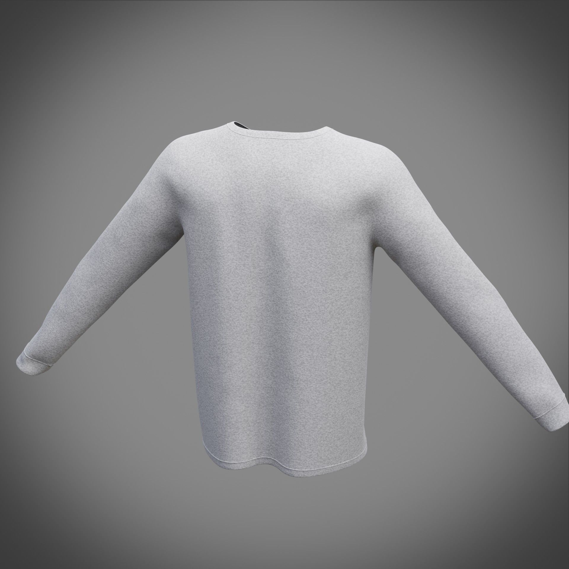Sweatshirt sweater 3D model_11