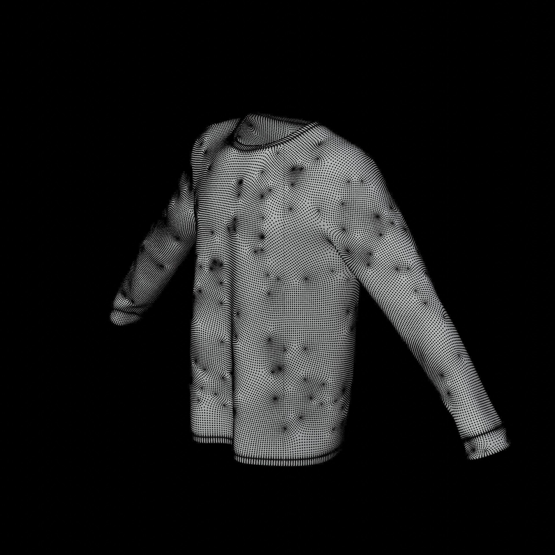 Sweatshirt sweater 3D model_21
