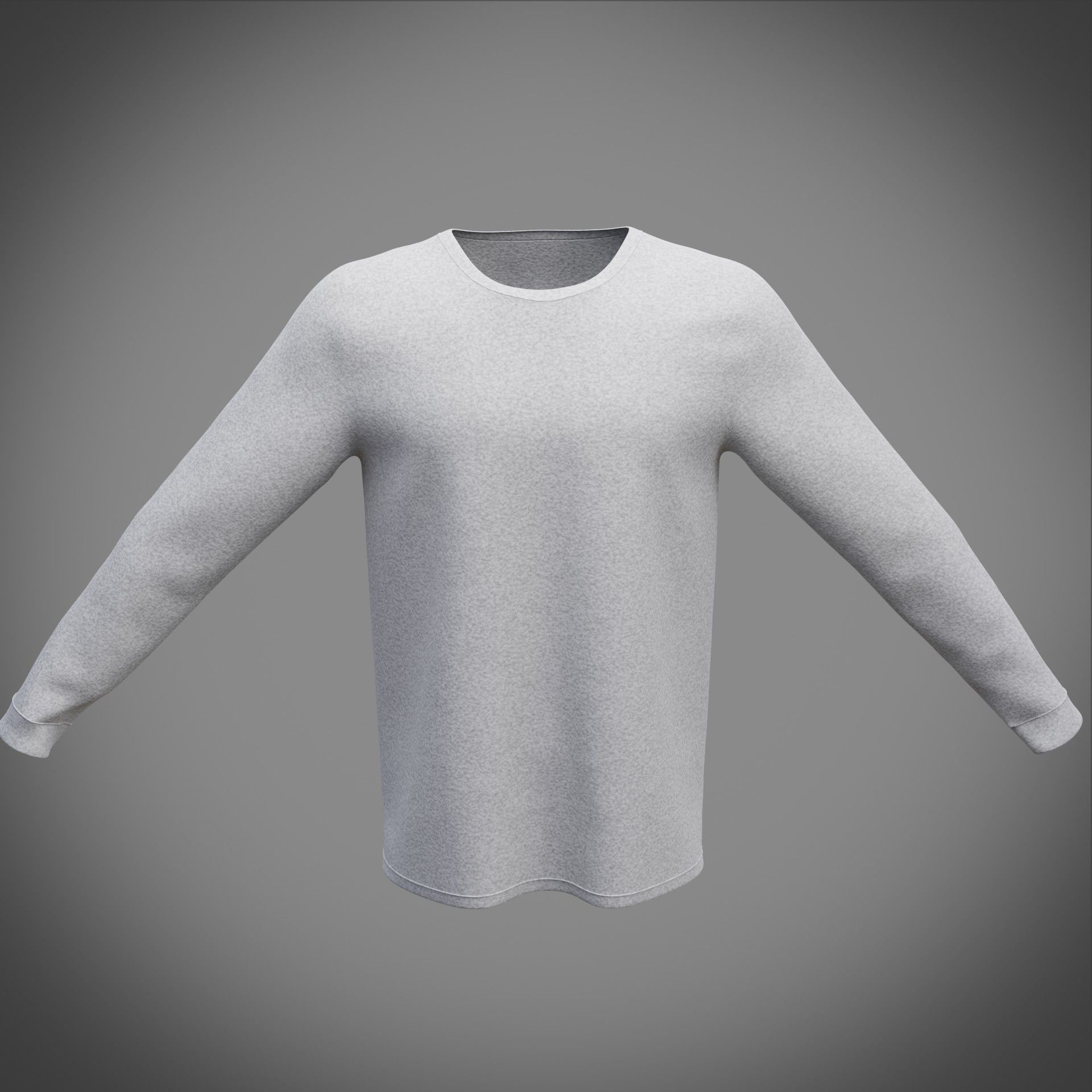 Sweatshirt sweater 3D model_2