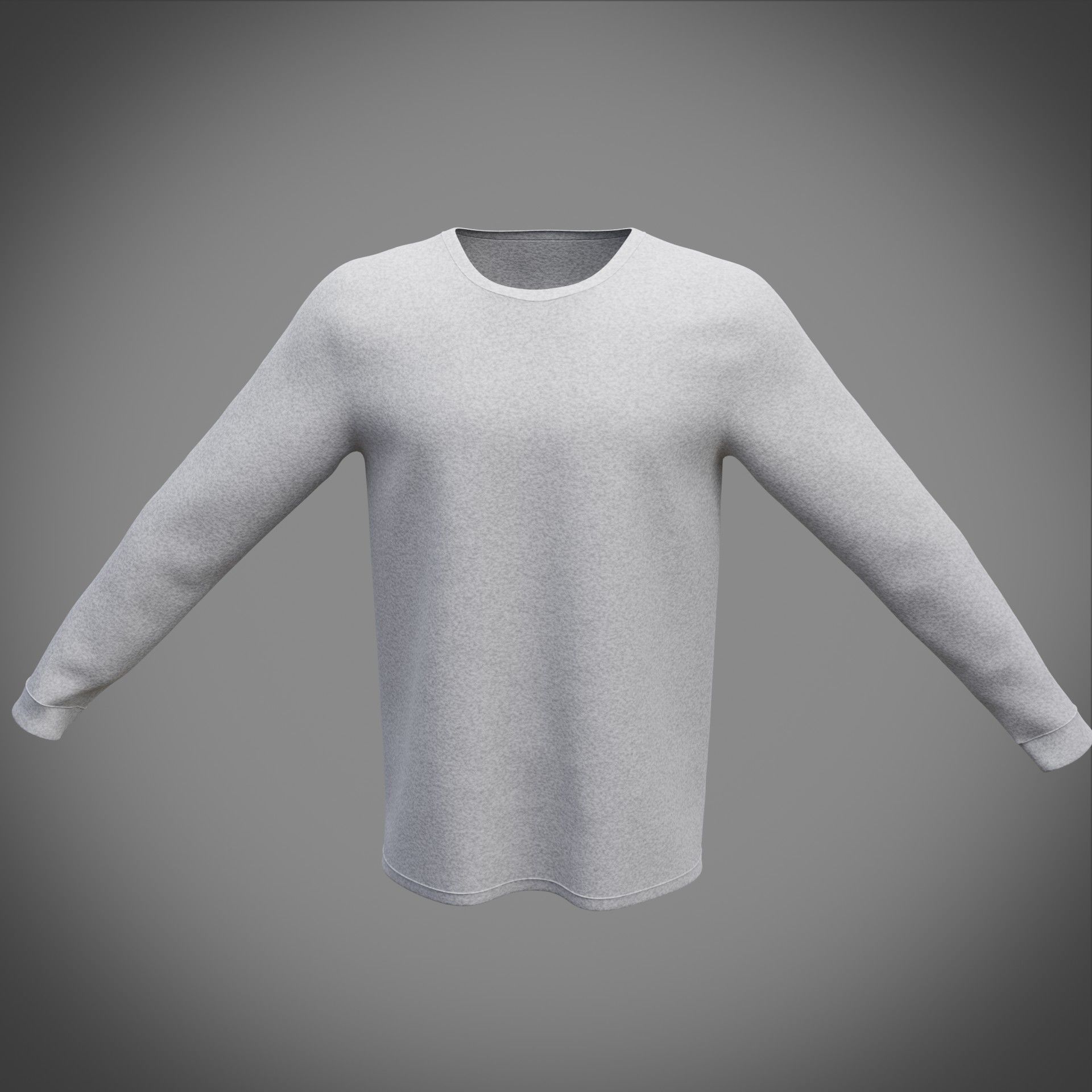 Sweatshirt sweater 3D model_20