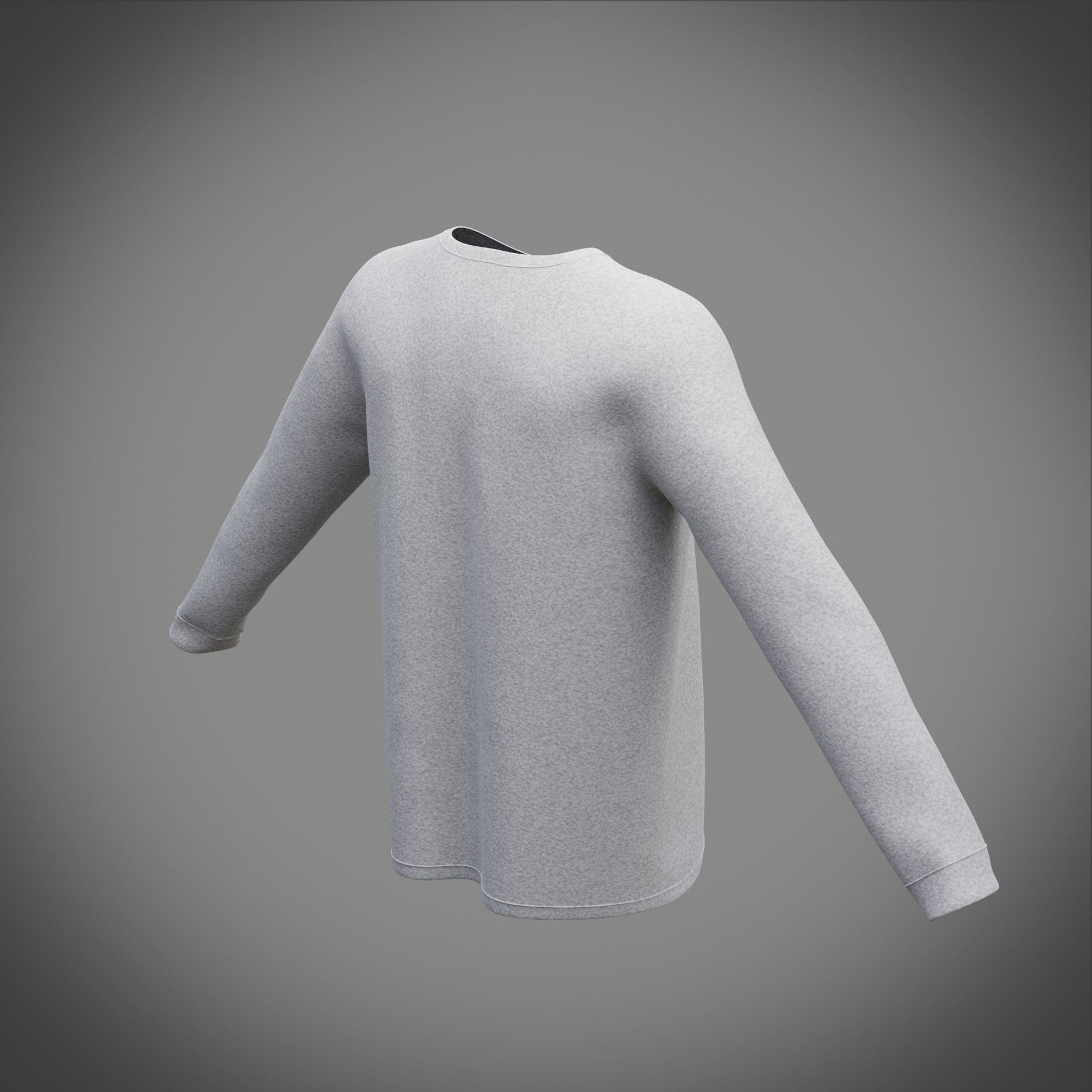 Sweatshirt sweater 3D model_10