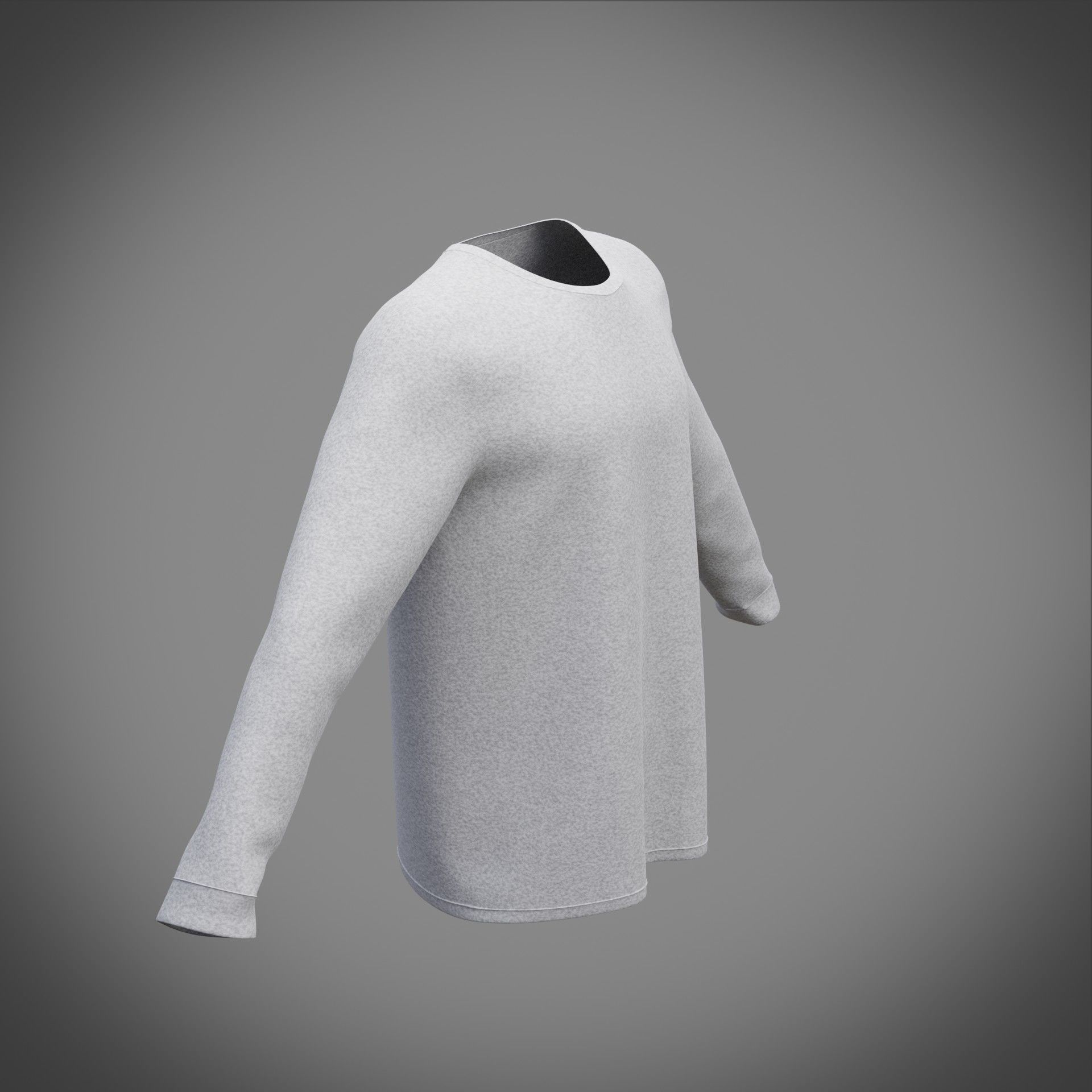 Sweatshirt sweater 3D model_7