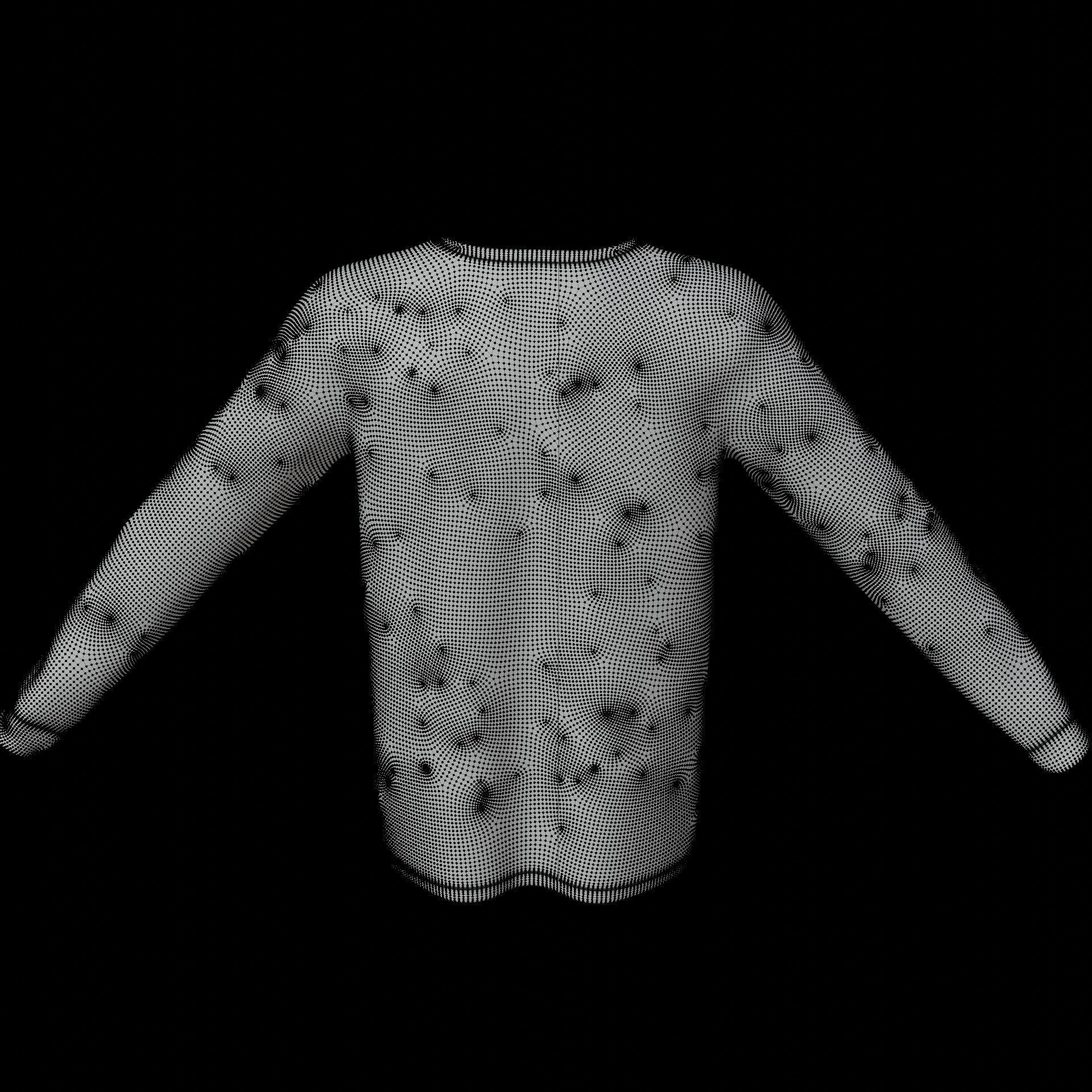 Sweatshirt sweater 3D model_25