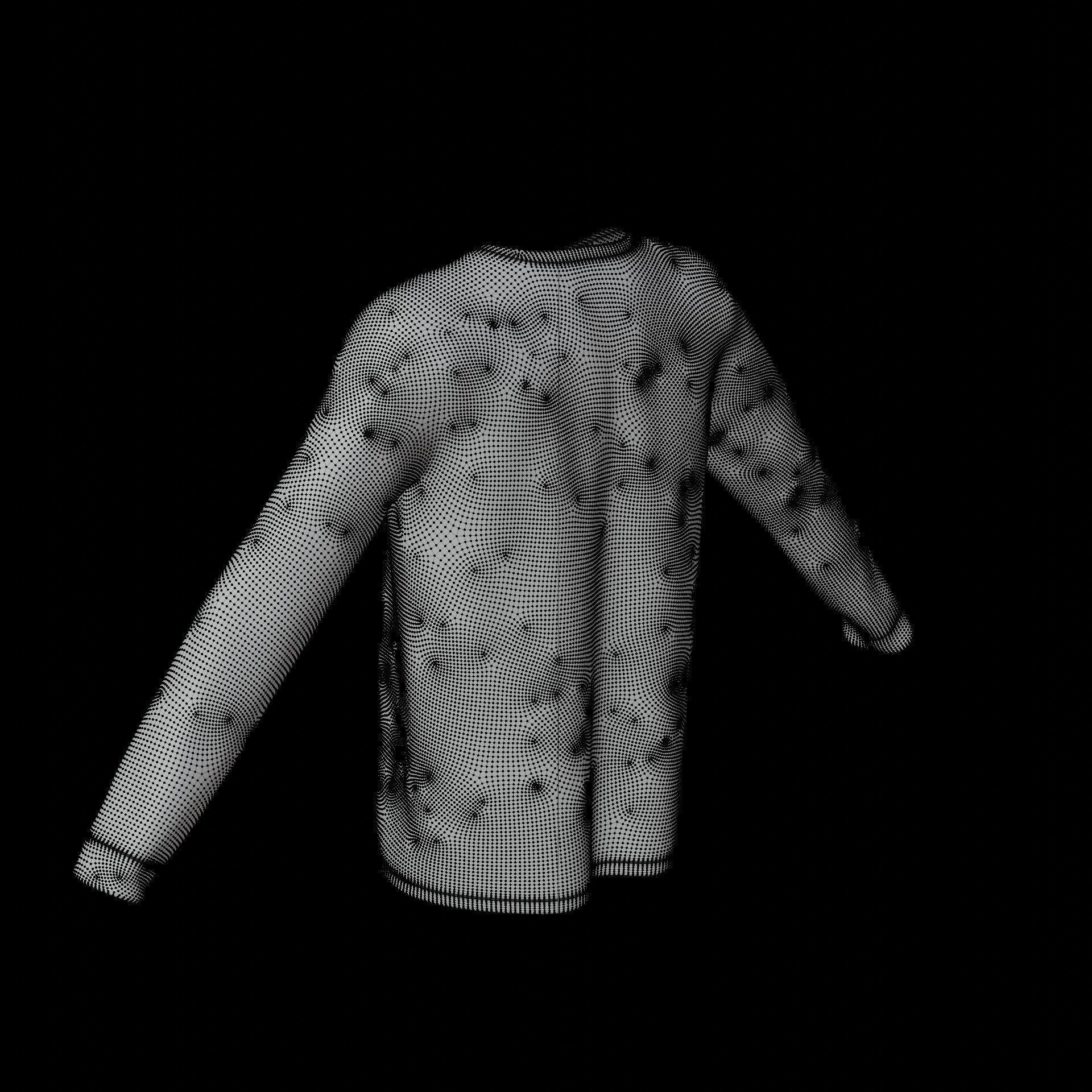 Sweatshirt sweater 3D model_24