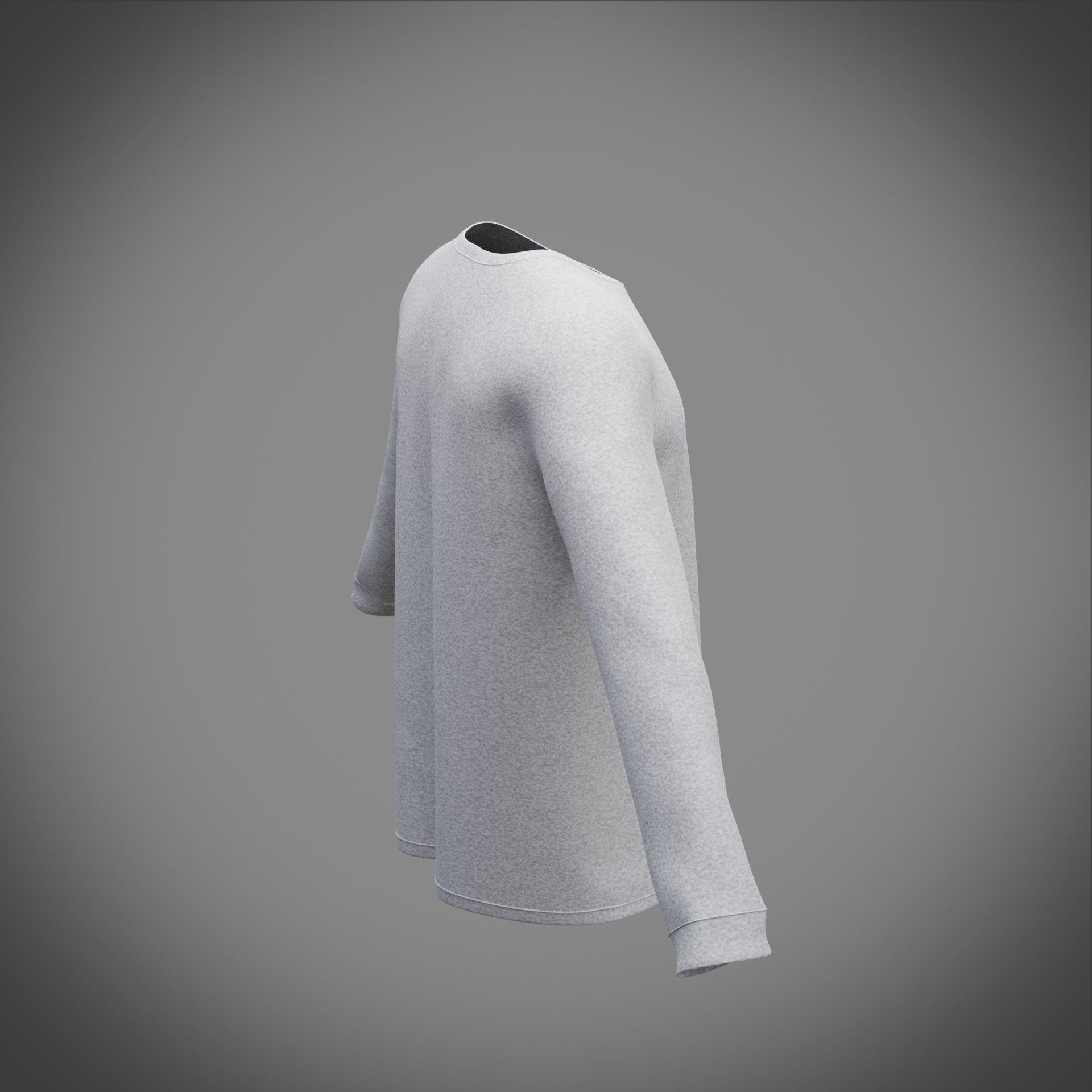 Sweatshirt sweater 3D model_9