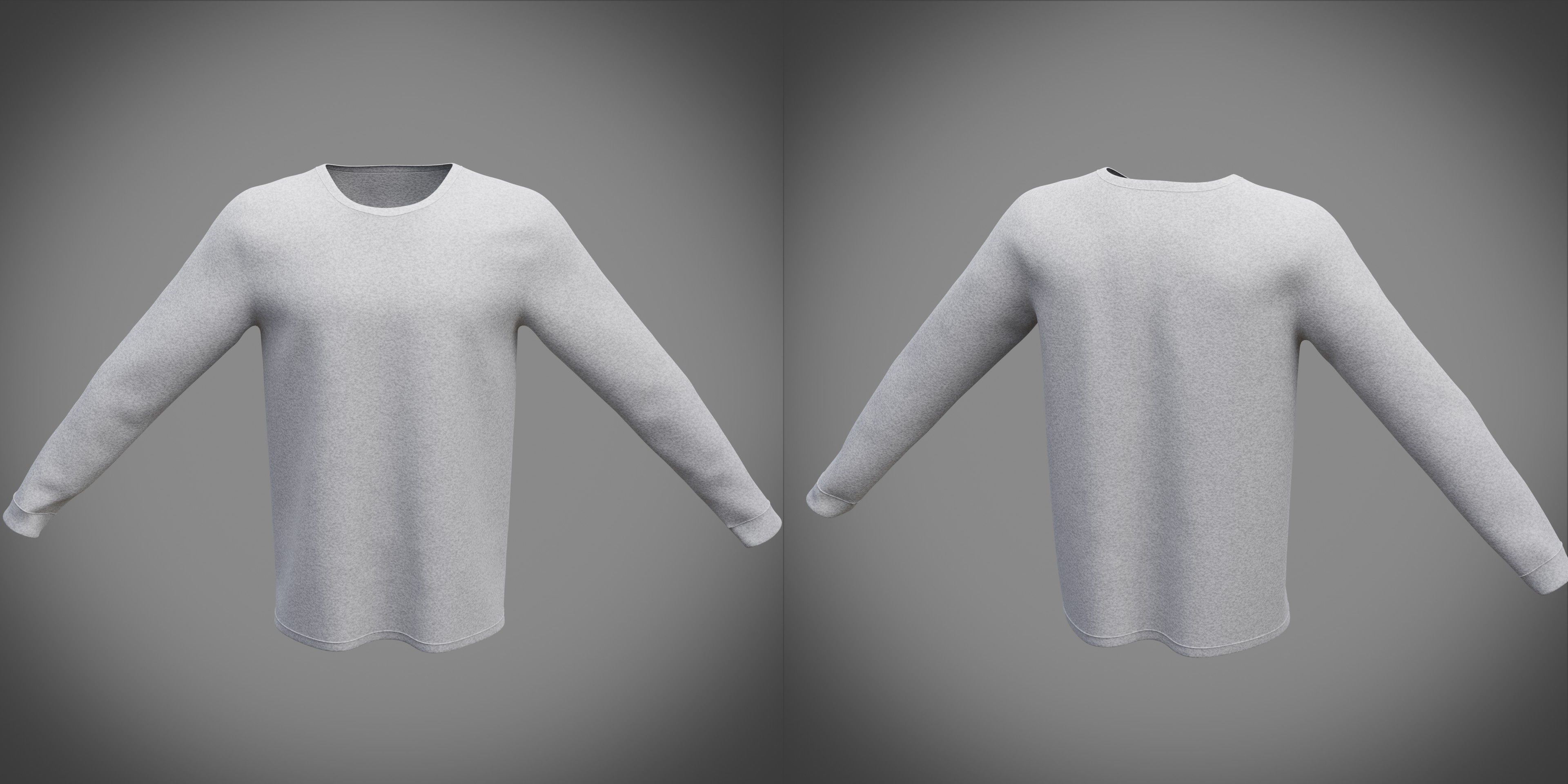 Sweatshirt sweater 3D model_1