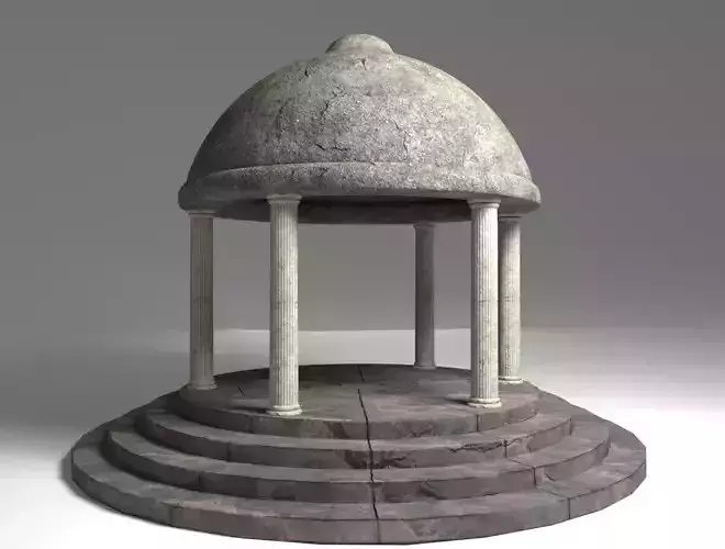 TEMPLE stone gazebo
