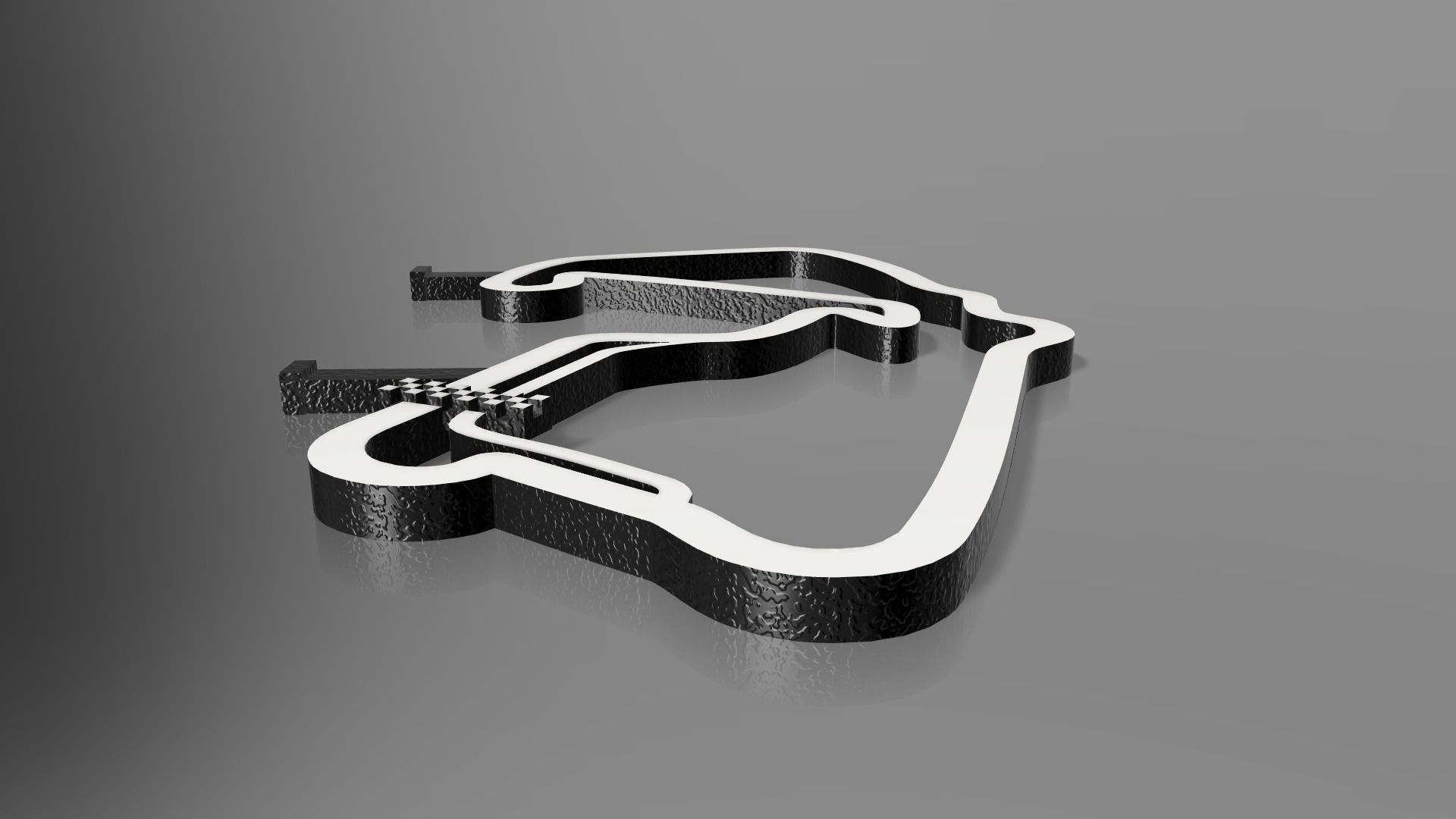 F1 Silverstone Race Track STL File Autodesk Fusion 360 3D print model_5