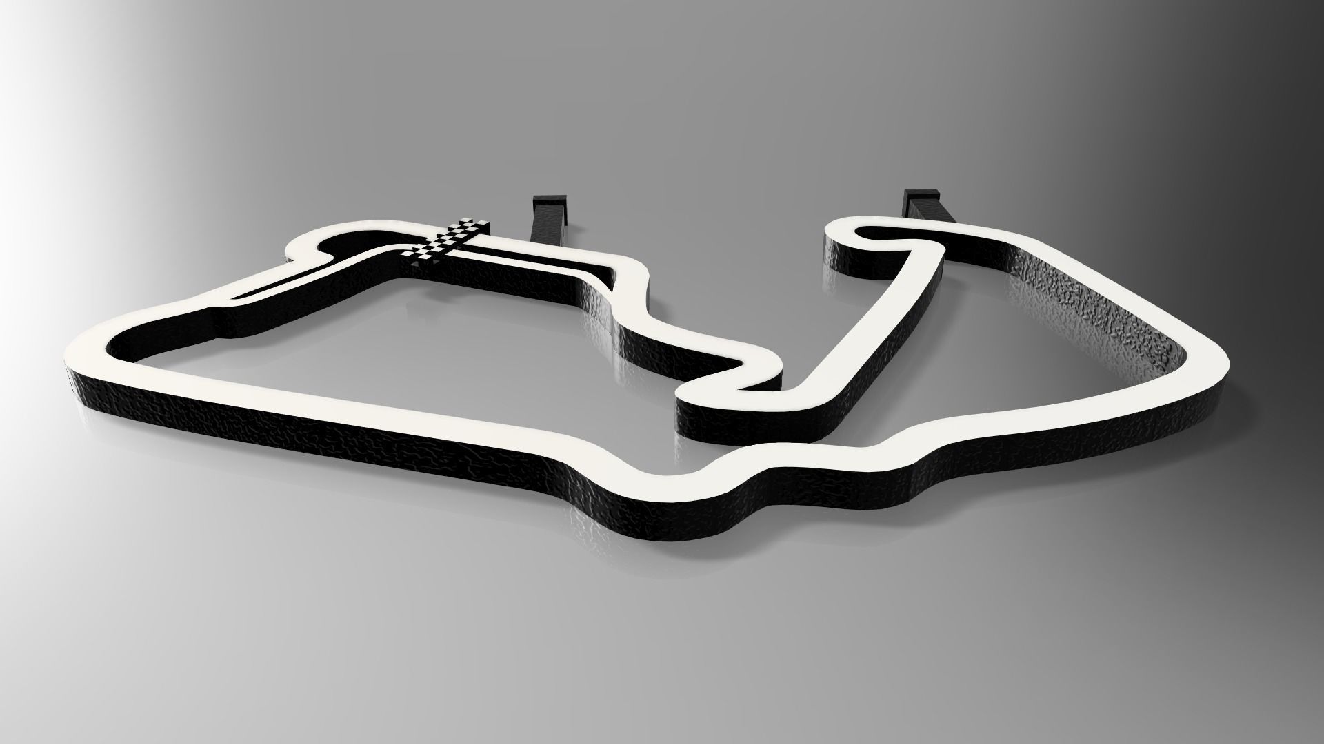 F1 Silverstone Race Track STL File Autodesk Fusion 360 3D print model_6