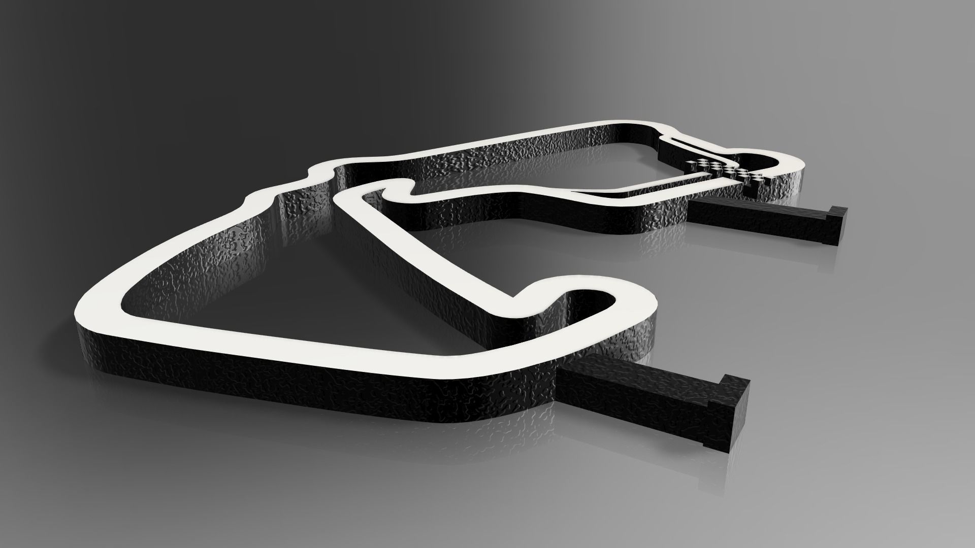 F1 Silverstone Race Track STL File Autodesk Fusion 360 3D print model_4